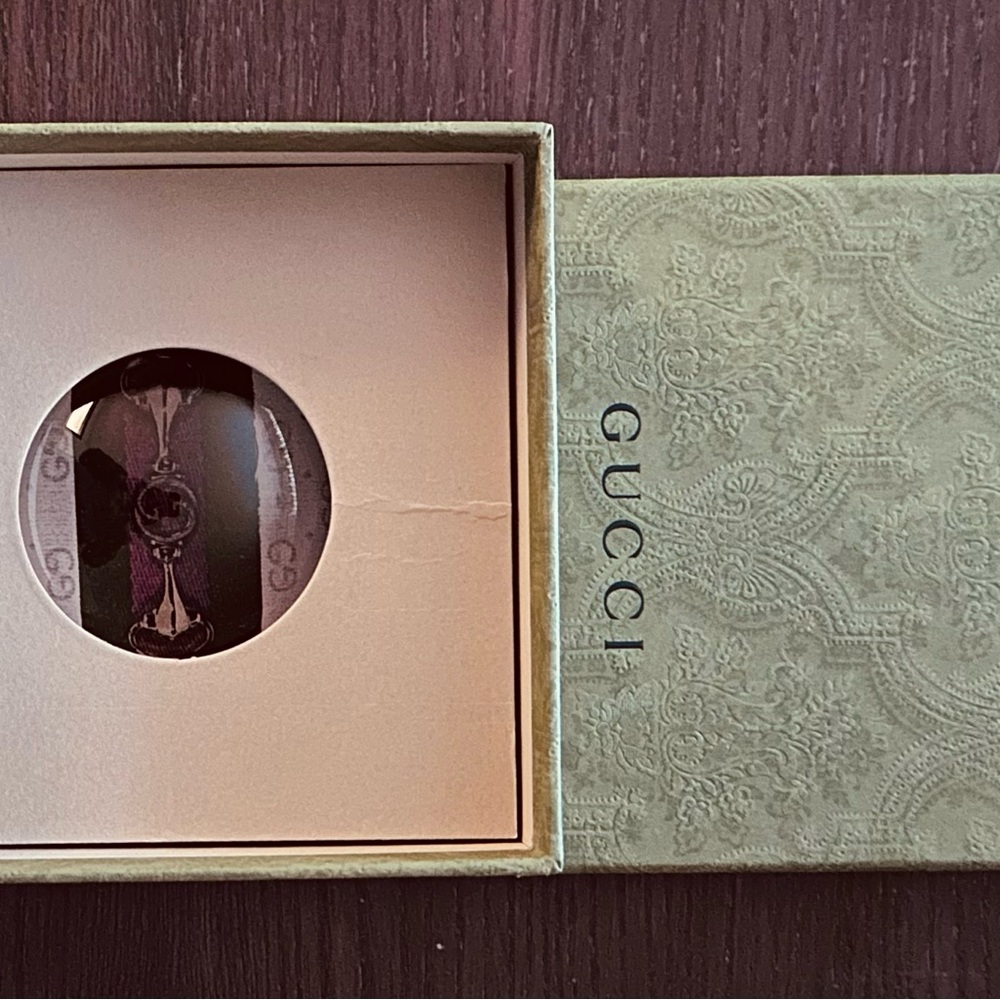 Gucci Web & Interlocking G Horsebit Paperweight - NEW - Picture 5 of 6
